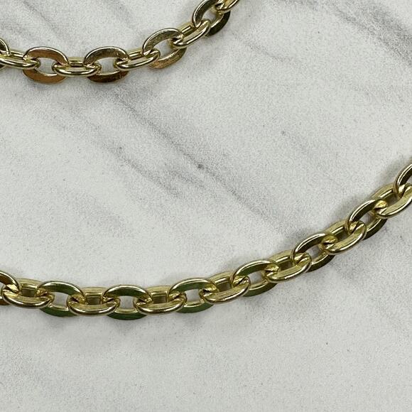 Gold Tone Chain Purse Strap 41" Crossbody Shoulder Bag Replacement ✨ - Picture 6 of 11